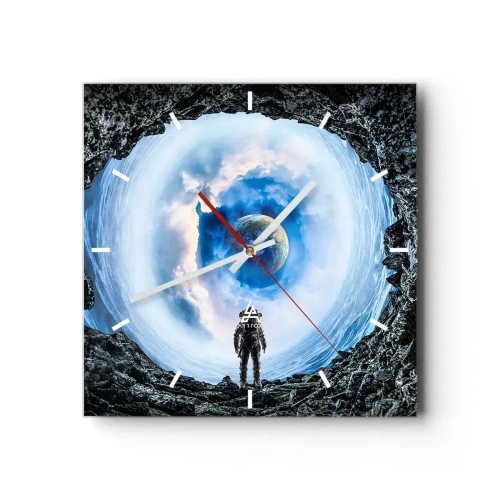 Nástěnné hodiny - Už blízko domova - 40x40 cm