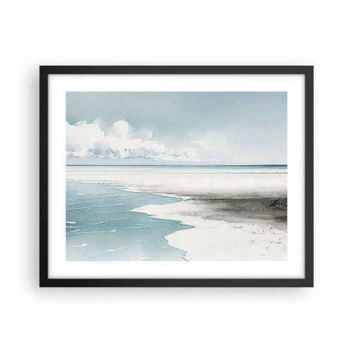 Plakát v černém rámu - Jemný příliv - 50x40 cm