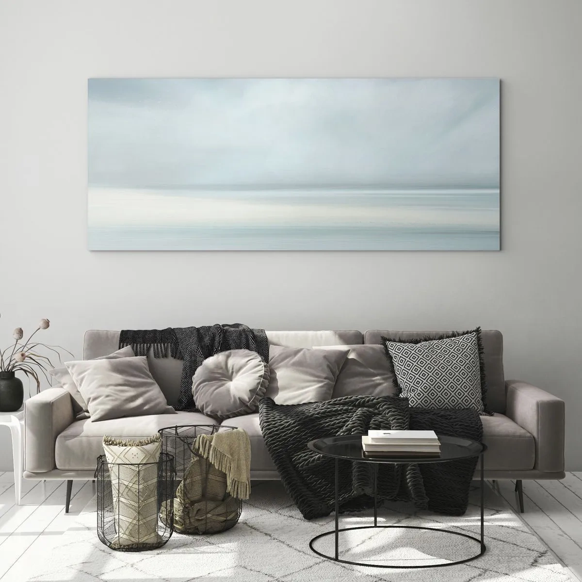 Obraz na skle - Klid až kam oko sahá - 100x40 cm