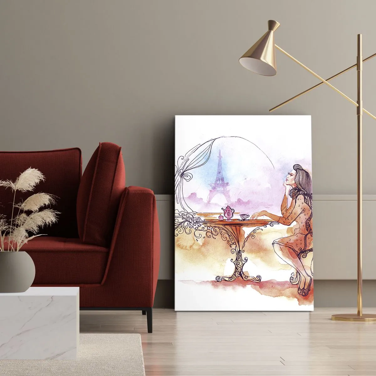 Obraz na plátně - Pařížská elegance - 55x100 cm