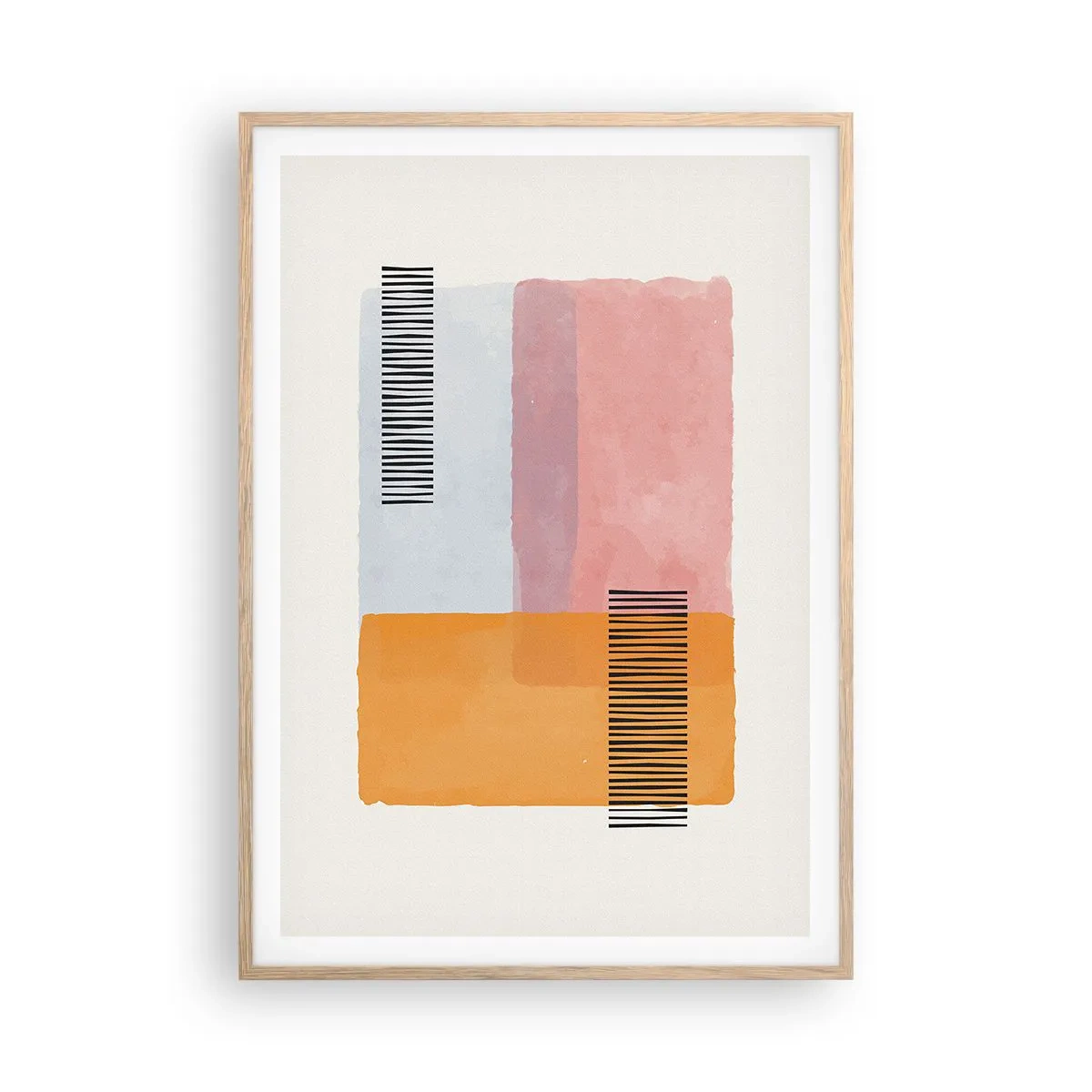 Plakát v rámu světlý dub - Z rohu do rohu - 70x100 cm