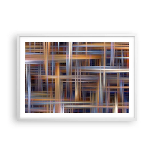 Plakát v bílém rámu - Utkané ze světla - 70x50 cm