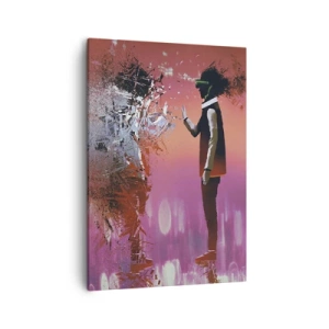 Obraz na plátně - Lze nahlédnut do sebe? - 50x70 cm