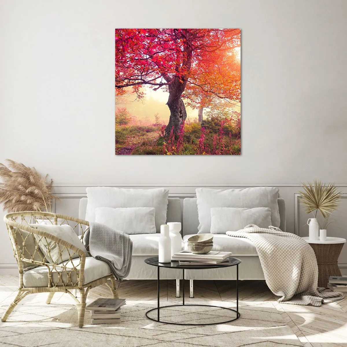 Obraz na skle - Šílenství rozkvětu - 60x60 cm