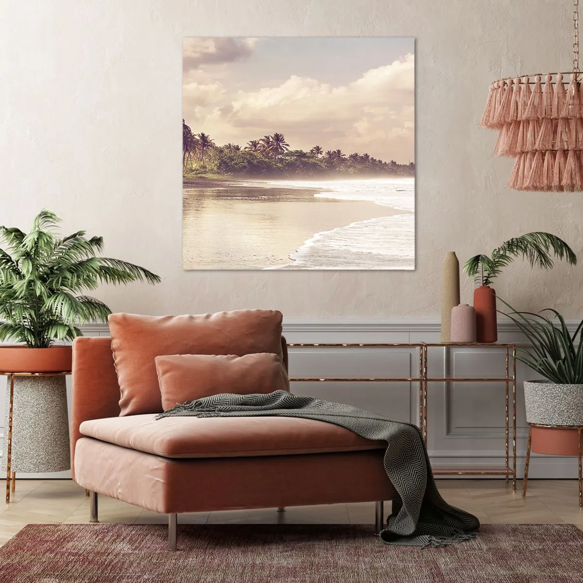 Obraz na plátně - Pohlazení vln - 70x70 cm