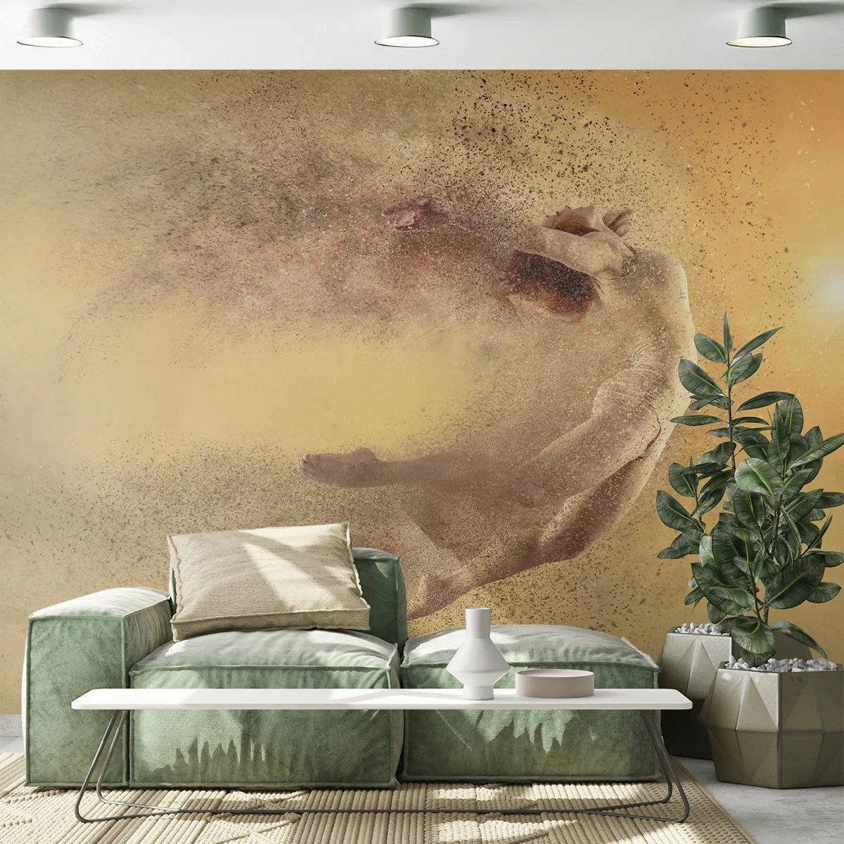 Fototapeta Samolepicí Deluxe Sticker - V tanečním vytržení - Abstrakce, Žena, Grafika - 250x175 cm