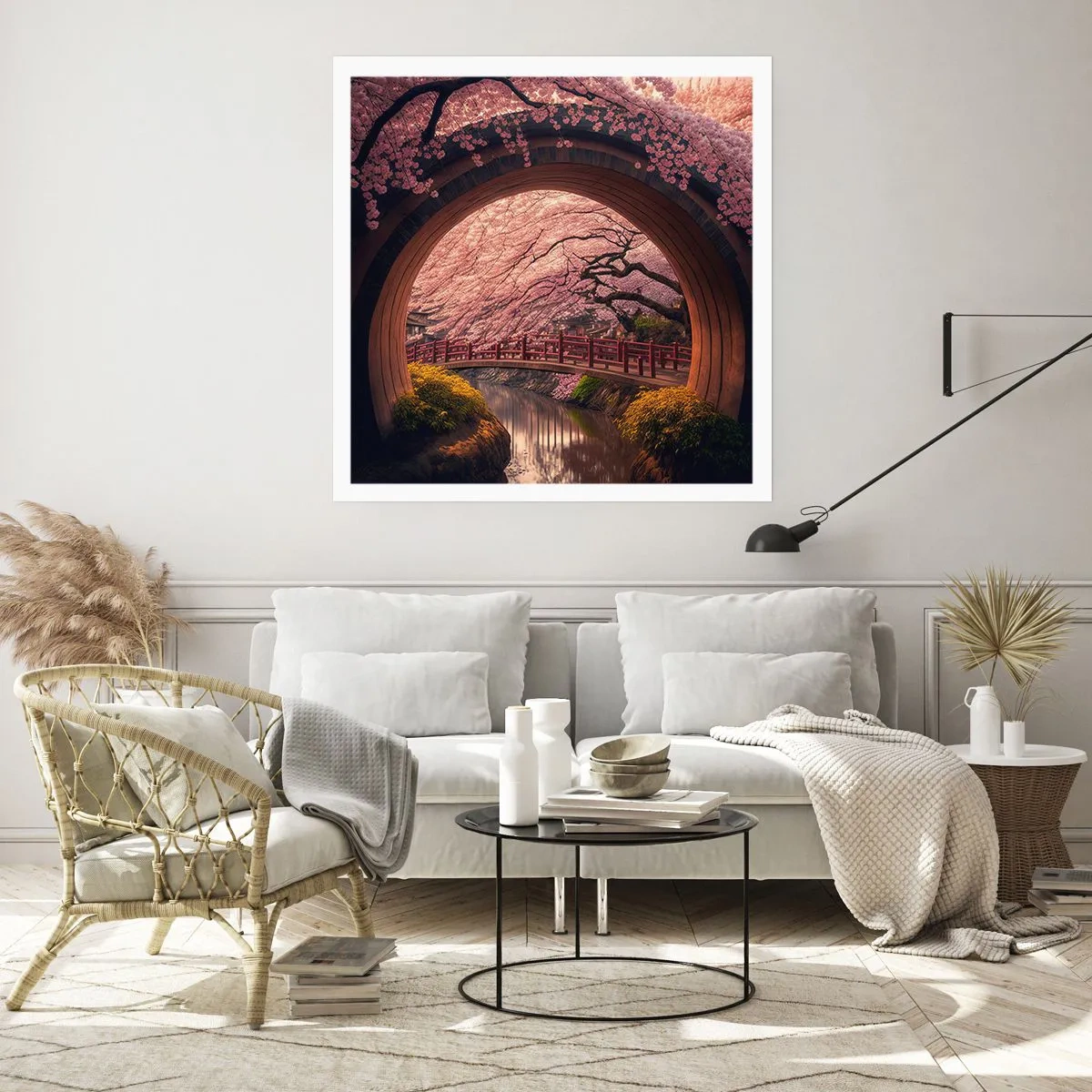 Plakát - Japonské jaro - 60x60 cm