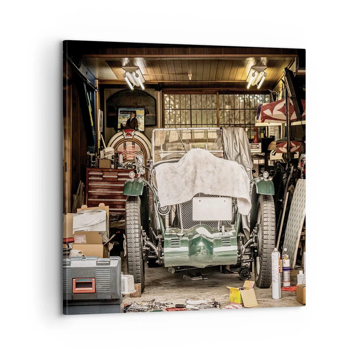 Obraz na plátně - Zpět do minulosti - 60x60 cm