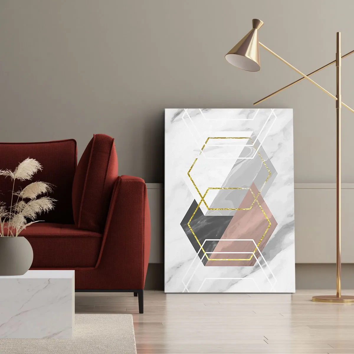Obraz na plátně - Řetězová kompozice - 50x70 cm