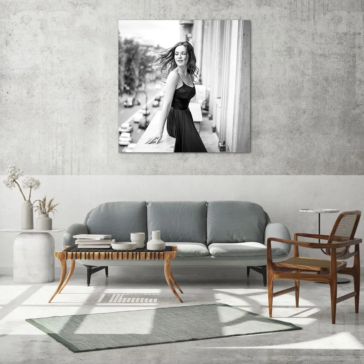 Obraz na skle - Určitě Pařížanka - 40x40 cm