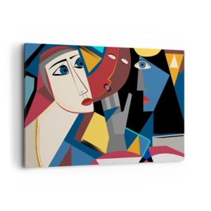 Obraz na plátně - Konverzace kubistů - 100x70 cm