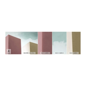 Vzor Fototapety Samolepicí Deluxe Sticker - Geometrie slunečného léta - Budovy, Architektura, Trojrozměrný - 100x30 cm