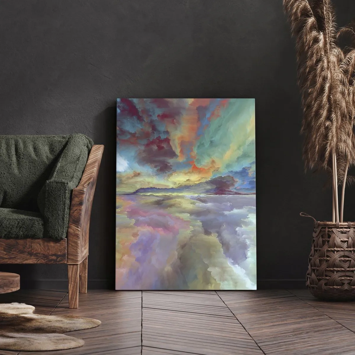Obraz na plátně - Dvě nebe - 50x70 cm