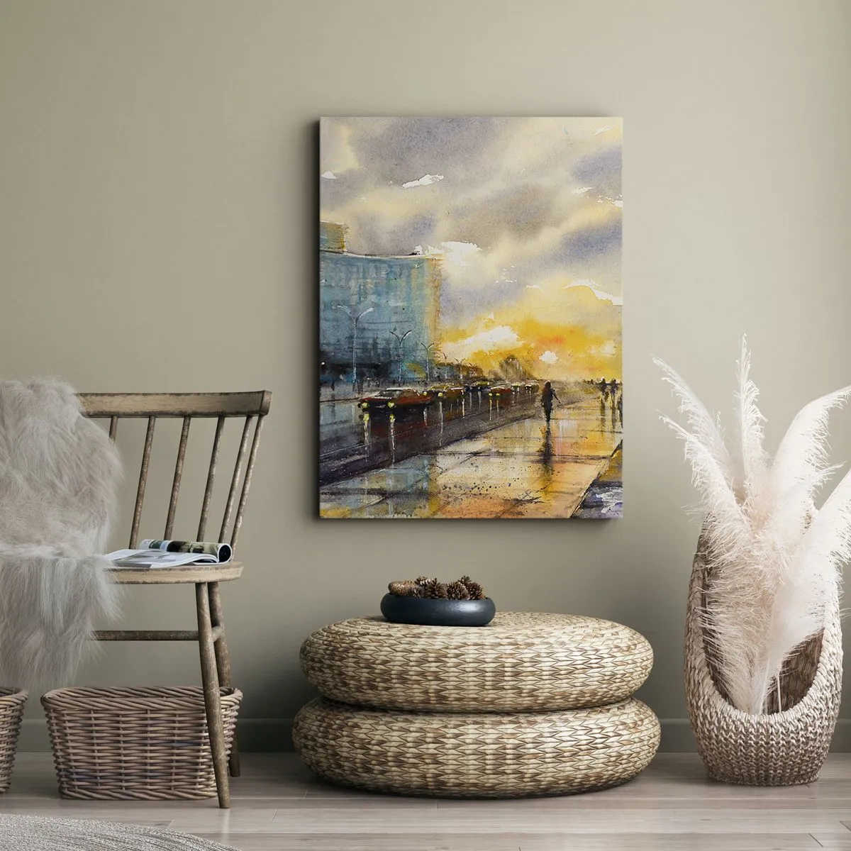 Obraz na plátně - Život na pobřeží - 70x100 cm
