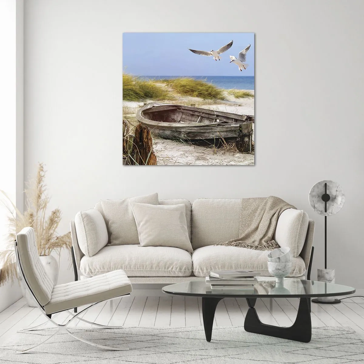 Obraz na skle - Větrem ozářené - 30x30 cm