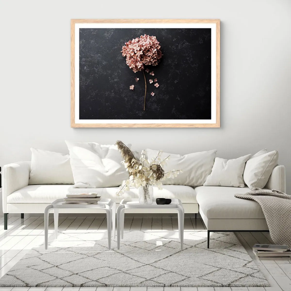 Plakát v rámu světlý dub - Skutečně romantické znamení - 100x70 cm