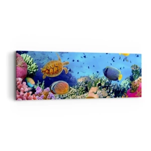 Obraz na plátně - Co víme o životě… - 90x30 cm