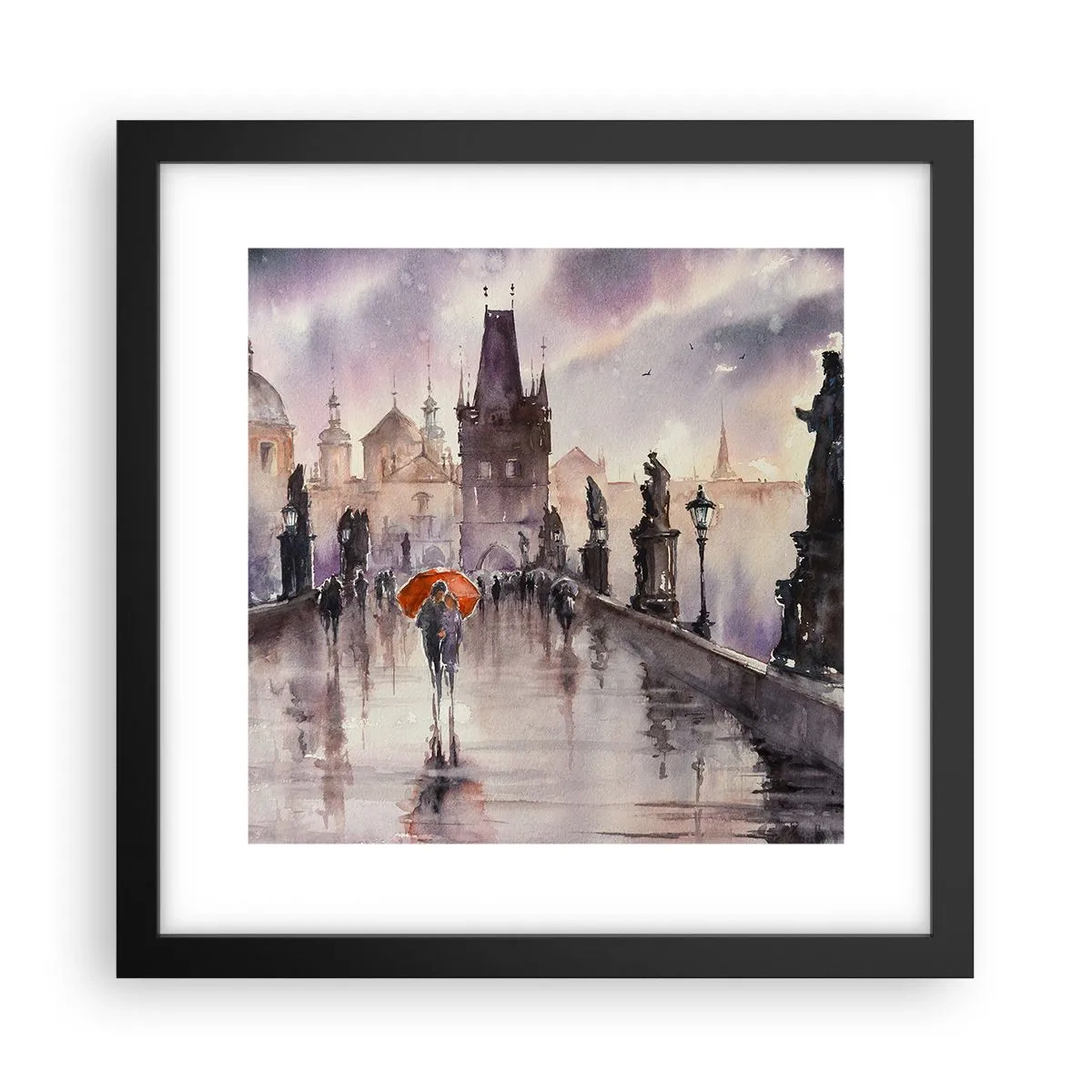 Plakát v černém rámu - Lidé se nemění - 30x30 cm