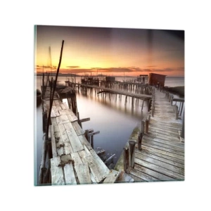 Obraz na skle - Autentičnost, ne turistická atrapa - 70x70 cm