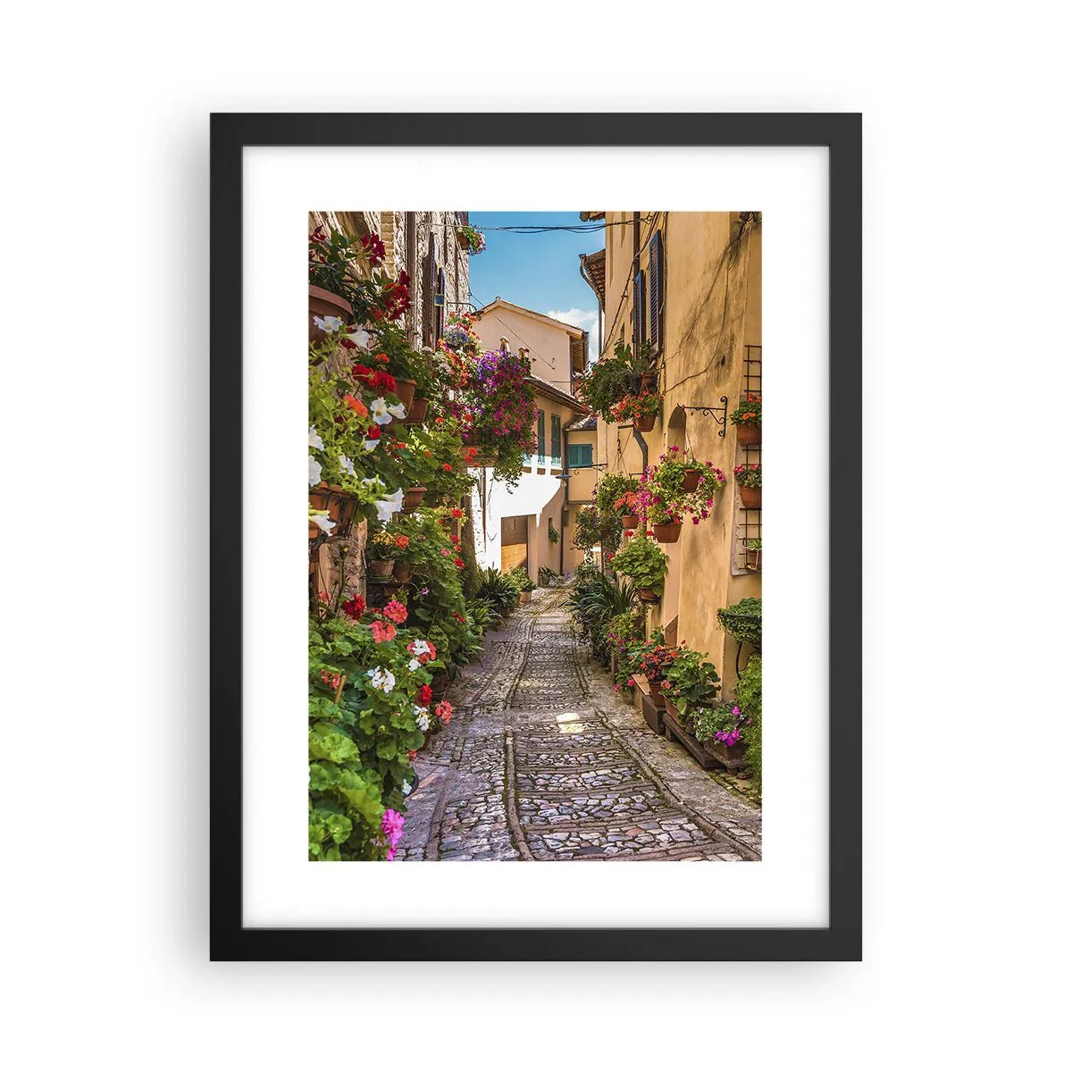 Plakát v černém rámu - Italské zákoutí - 30x40 cm