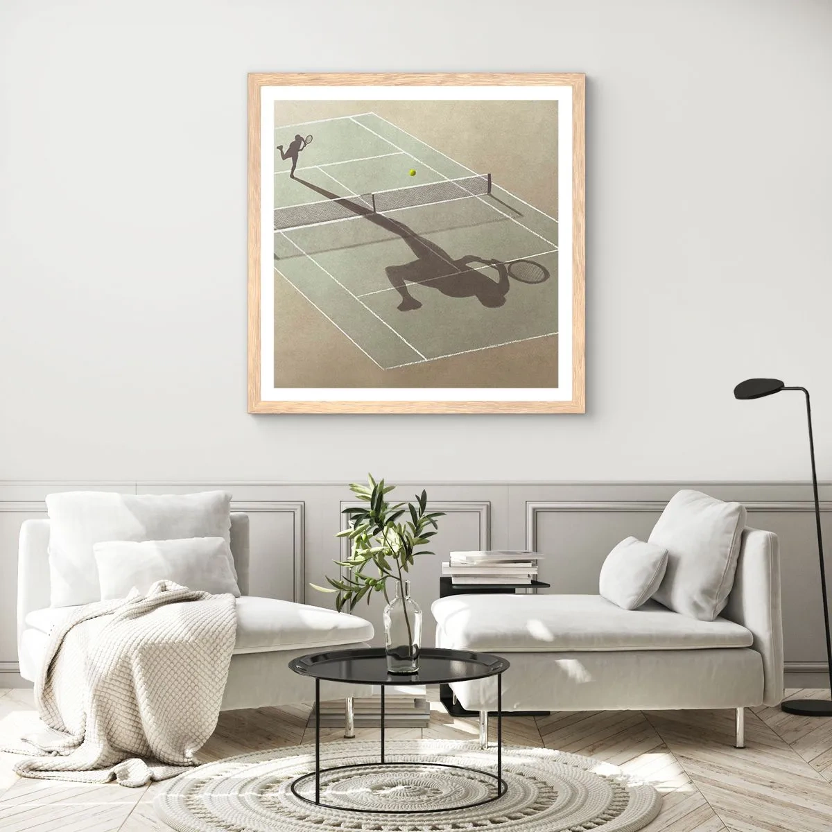 Plakát v rámu světlý dub - Dobývání sama sebe - 50x50 cm