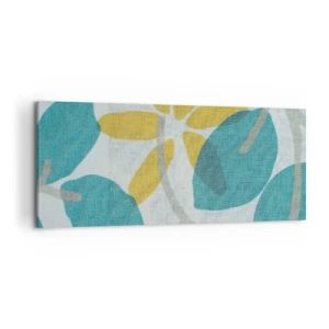 Obraz na plátně - Mezi azurovými listy - 120x50 cm