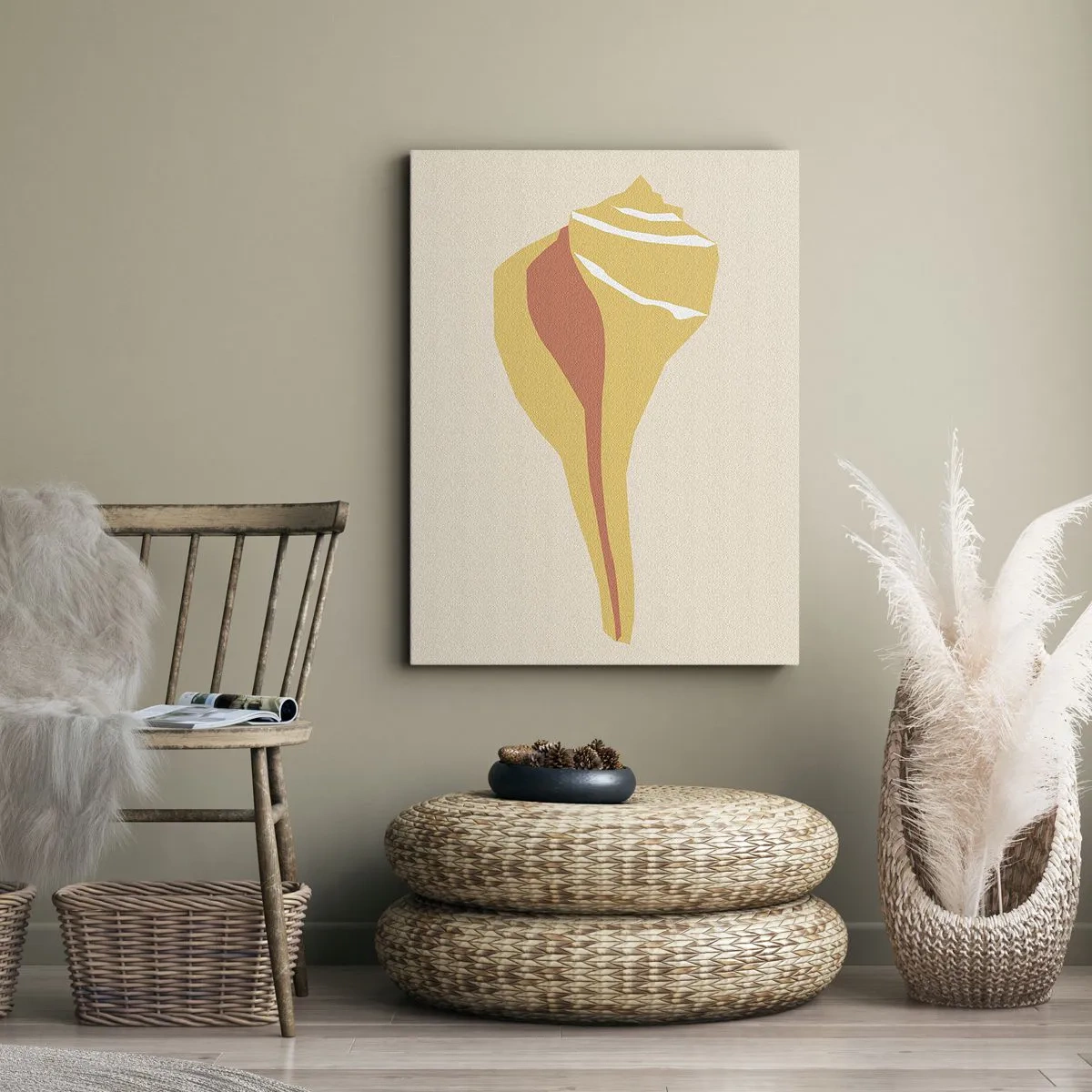 Obraz na plátně - Organická abstrakce – růst - 80x120 cm