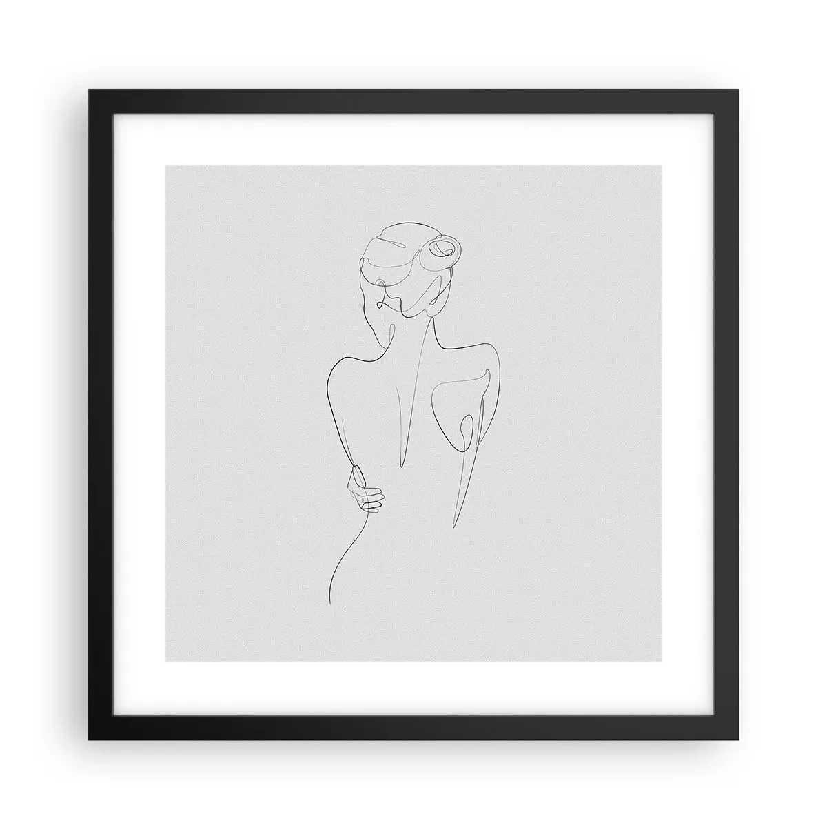 Plakát v černém rámu - Hudba těla - 40x40 cm