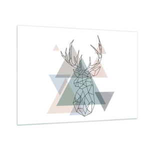 Obraz na skle - V geometrickém lese - 100x70 cm