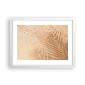 Plakát v bílém rámu - Stín horkého léta - 40x30 cm