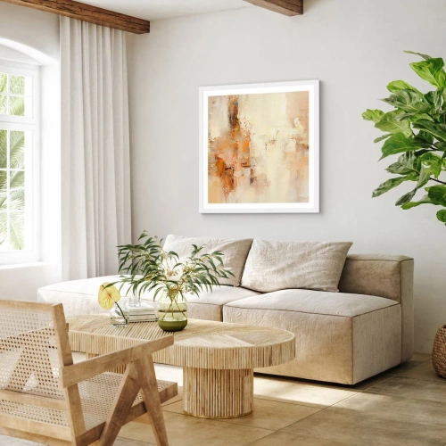 Plakát v bílém rámu - Duše jantaru - 40x40 cm