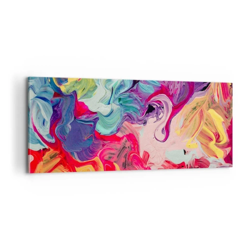 Obraz na plátně - Zrození barev - 100x40 cm