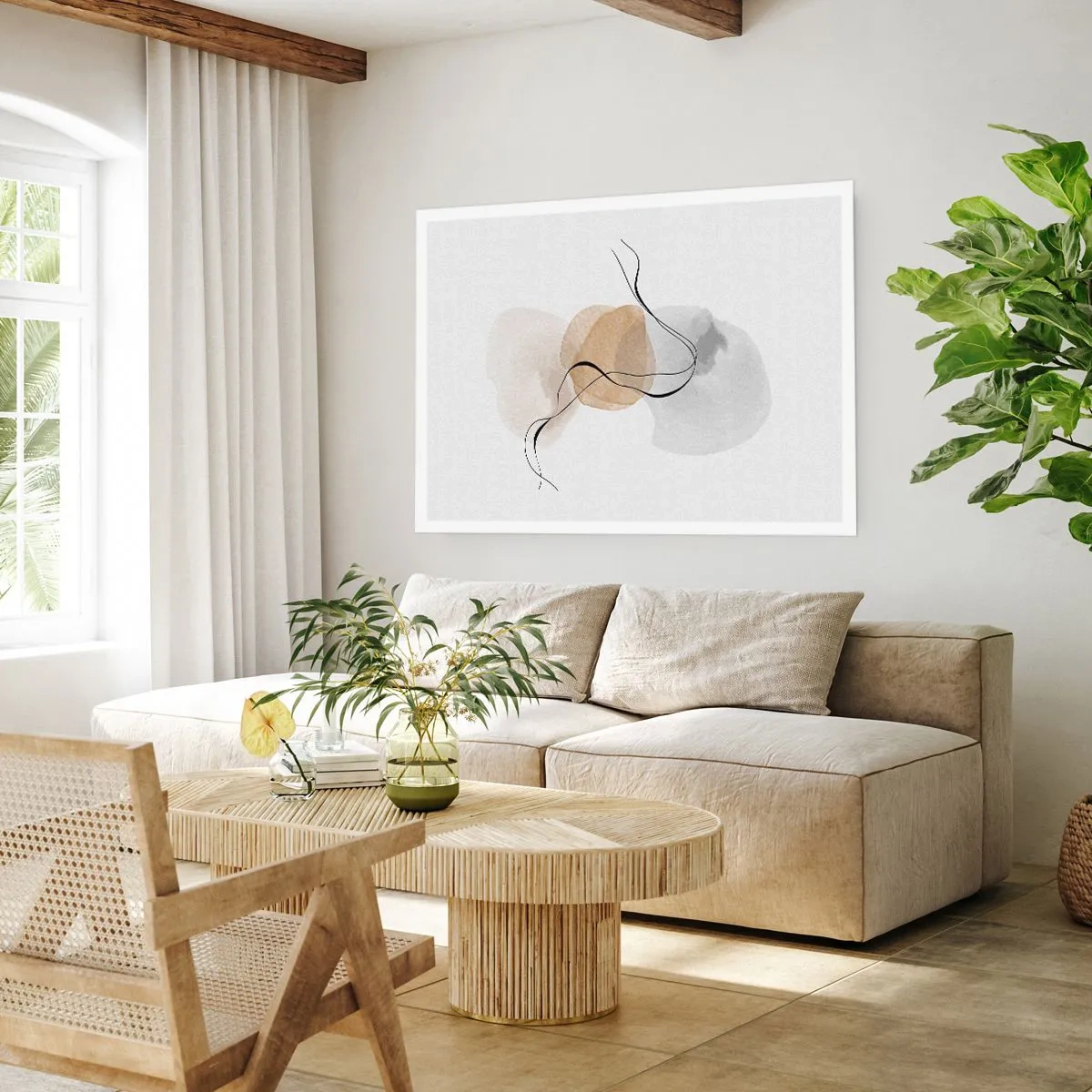 Plakát - Vzdušné korálky - 100x70 cm
