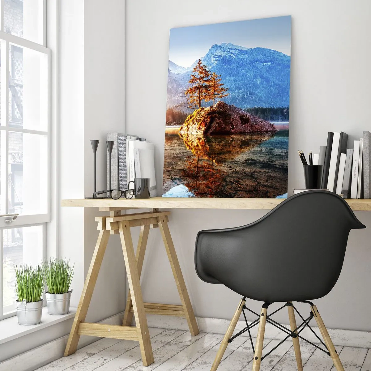 Obraz na skle - Příroda v novém světle - 50x70 cm