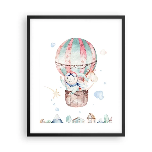 Plakát v černém rámu - Brzy se vrátíme! - 40x50 cm