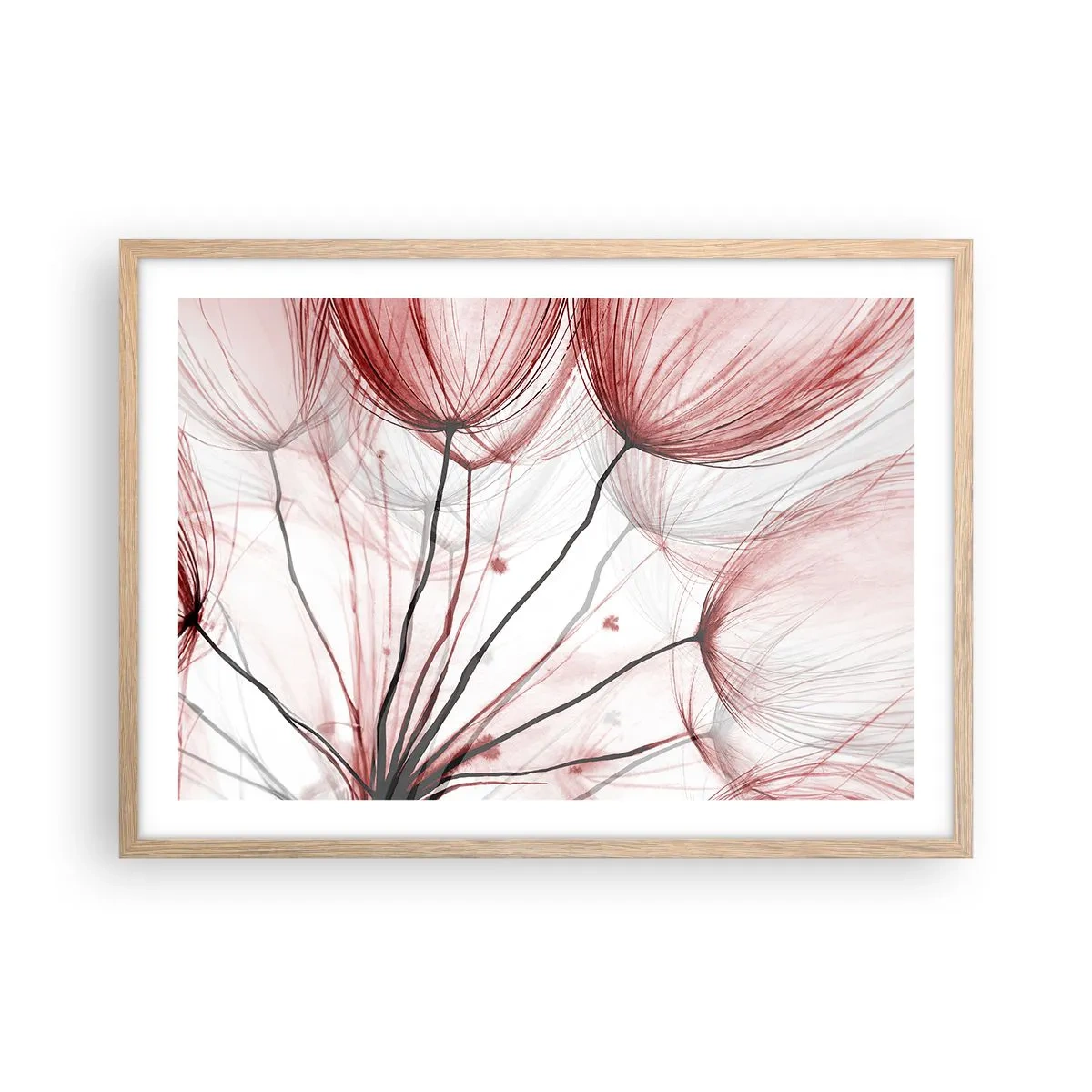 Plakát v rámu světlý dub - Před odletem - 70x50 cm