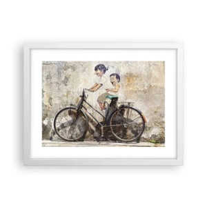 Plakát v bílém rámu - Pravda nebo klam? - 40x30 cm