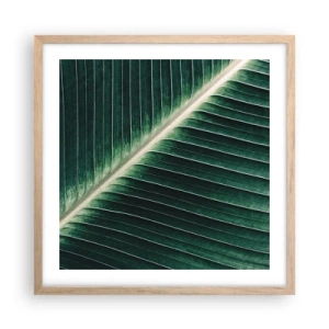 Plakát v rámu světlý dub - Rytmus přírody - 50x50 cm
