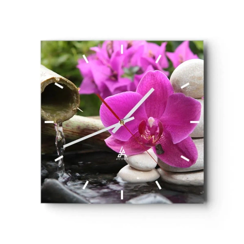 Nástěnné hodiny - Už odpočíváš - 30x30 cm