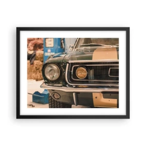 Plakát v černém rámu - Setkání s legendou - 50x40 cm