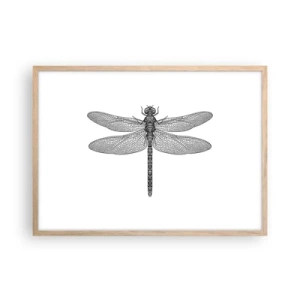 Plakát v rámu světlý dub - Přesnost přírody - 70x50 cm