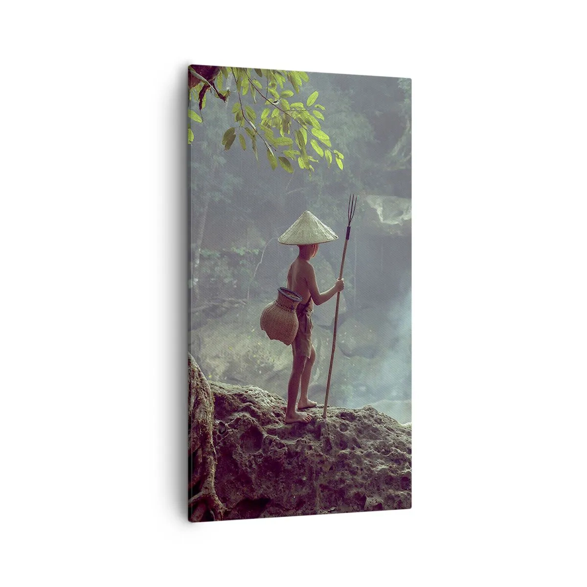 Obraz na plátně - Spřátelený s přírodou - 55x100 cm