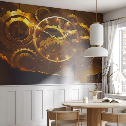 Fototapeta Samolepicí Deluxe Sticker - U zdroje času - Abstrakce, Kus, Grafika - 250x175 cm