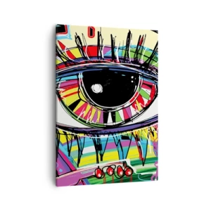 Obraz na plátně - Barevné oko - barevná duše - 50x70 cm