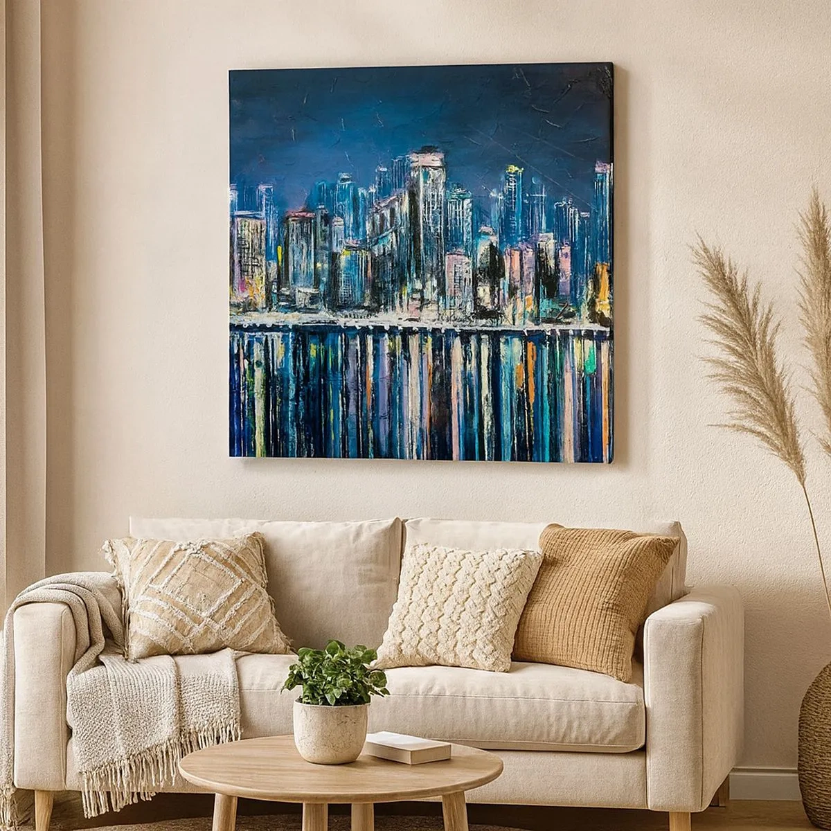 Obraz na plátně - Kaskáda světel - 30x30 cm