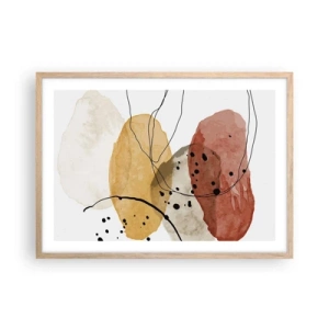 Plakát v rámu světlý dub - Jako lehký, průzračný vzduch - 70x50 cm