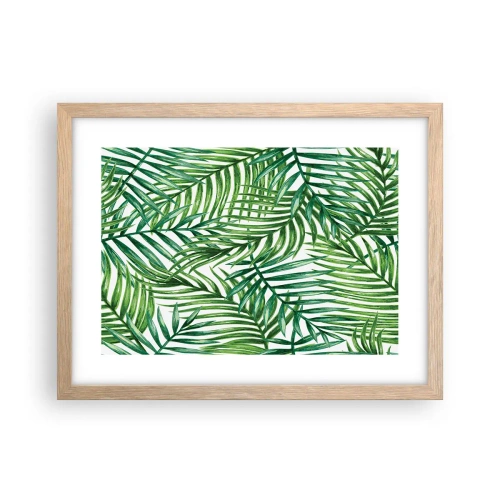 Plakát v rámu světlý dub - Pod zeleným baldachýnem - 40x30 cm