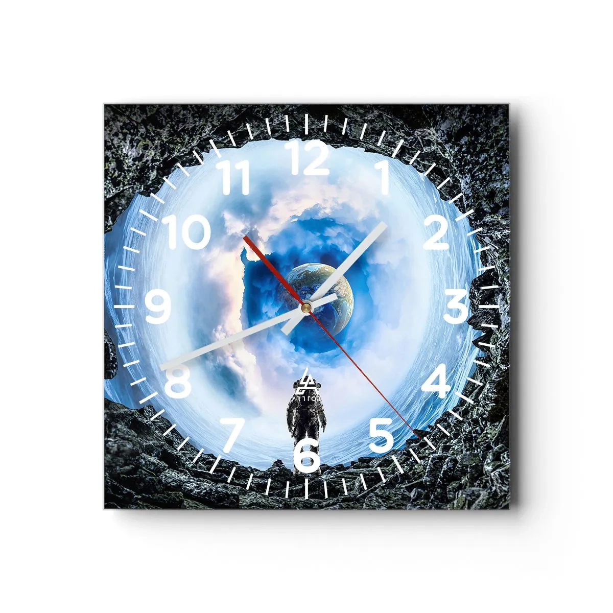 Nástěnné hodiny - Už blízko domova - 40x40 cm