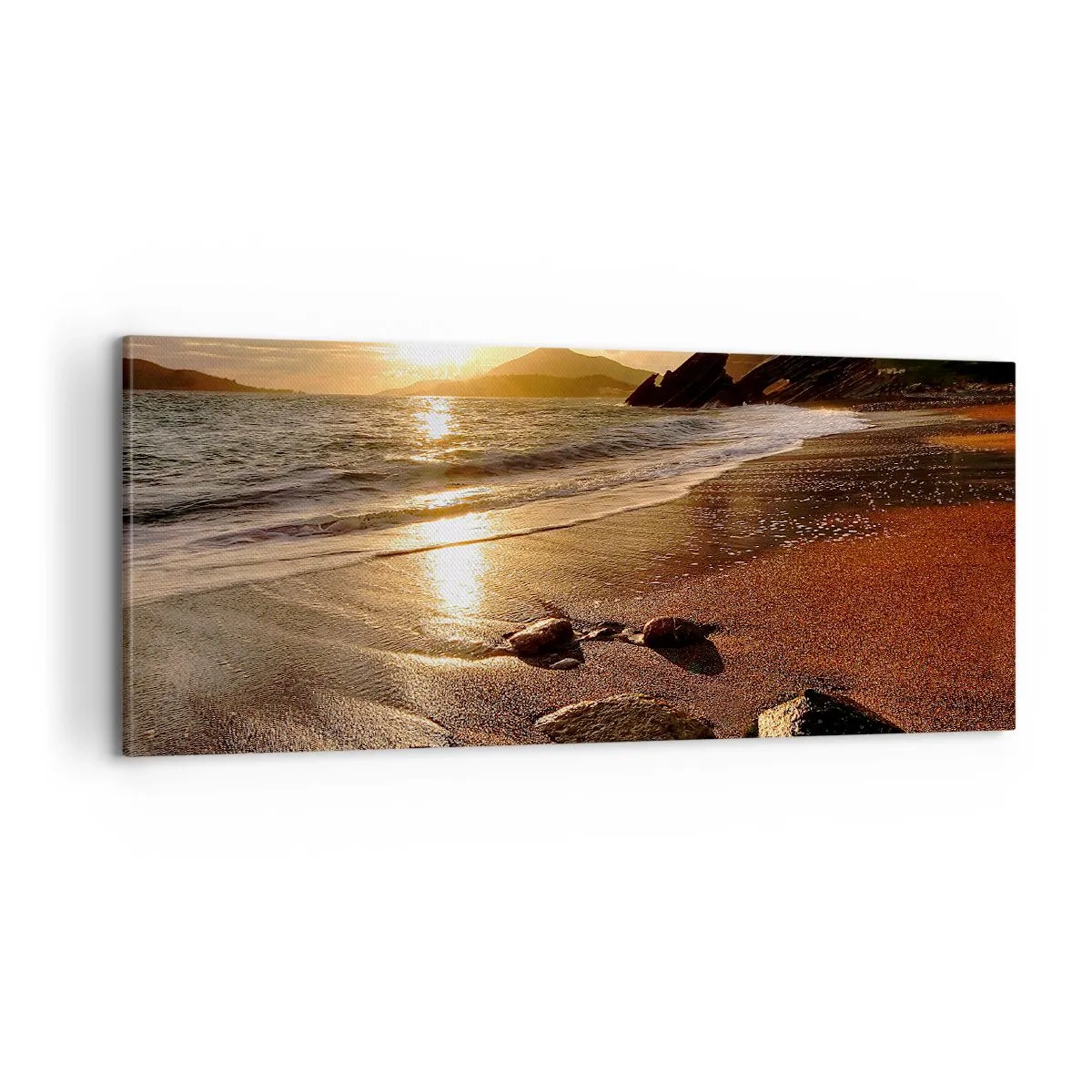 Obraz na plátně - Jdi za sluncem k výšinám - 100x40 cm
