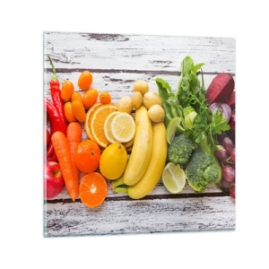 Obraz na skle - To nestačí? - 60x60 cm